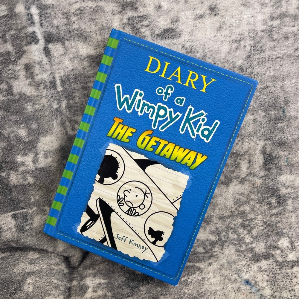Diary of a Wimpy Kid The Getaway Jeff Kinney Hardcover Blue Book 12